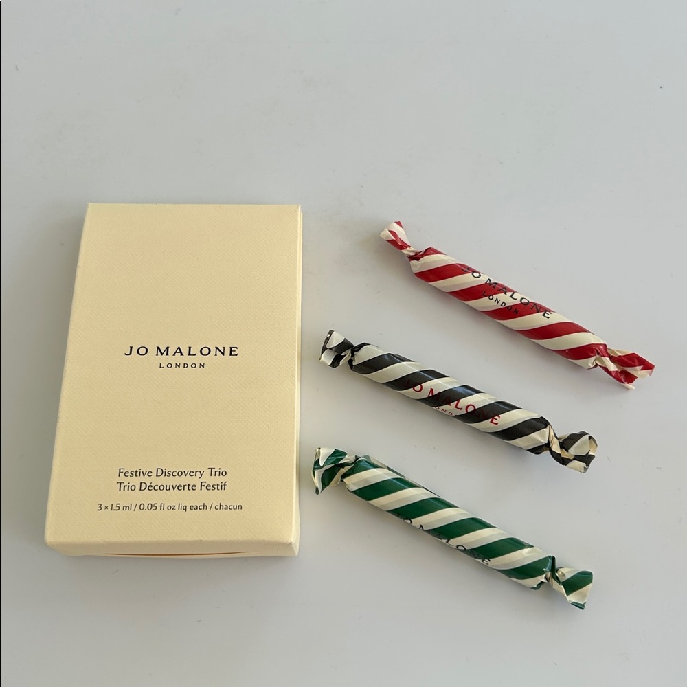 Jo Malone London Festive Discovery Trio 3 x 1.5ml Sample Fragrance Set NWT